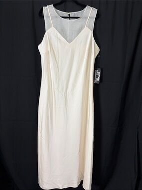 Women's Cream Slip Dress
